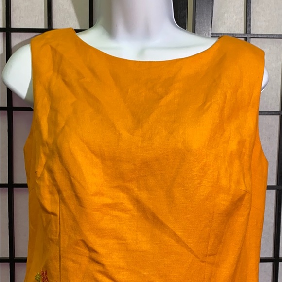 Address Maggy Linen  Embroidered Pants Outfit Sz 6 - Picture 3 of 5